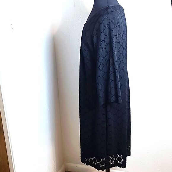 Ronni Nicole Black Eyelet Lace Dress, Size 1X - Picture 8 of 12